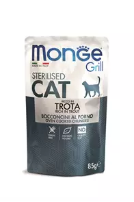 Пауч MONGE CAT GRILL для стерилизованных кошек Итальянская форель 70013659